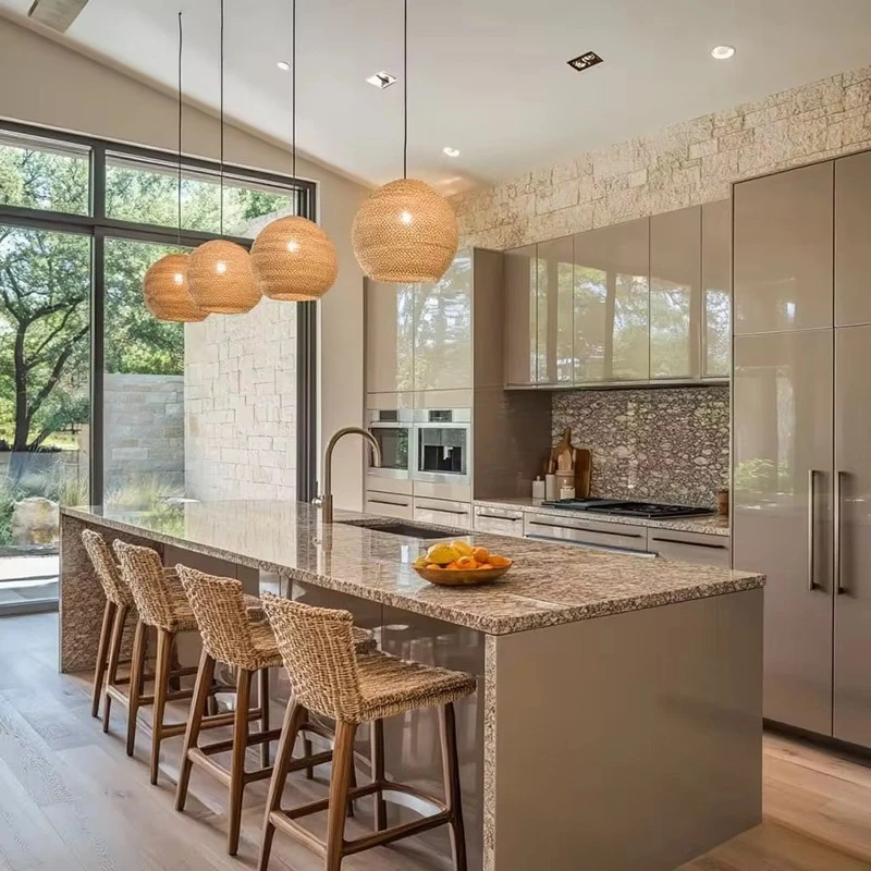 High Glossy Kitchen Cabinets With Island High Glossy Kitchen Cabinets With Island